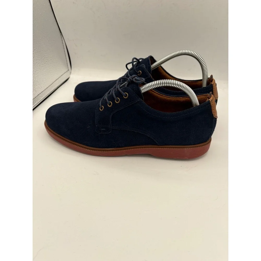Florsheim Kid's Supacush Oxford Plain Toe Navy Suede Shoes 6.5